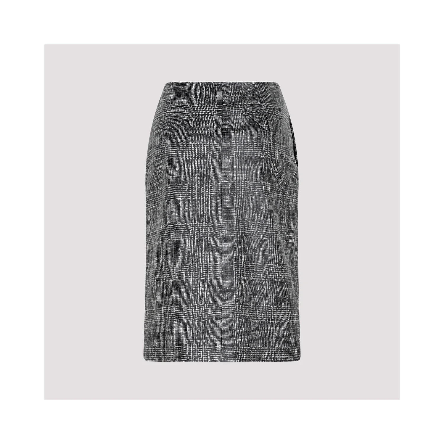 Bottega Veneta Printed Leather Midi Skirt