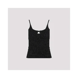 Courreges Rib Knit Tank Top