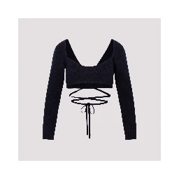 Patou Wrap Knitted Top