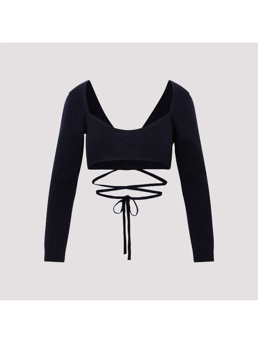 Patou Wrap Knitted Top