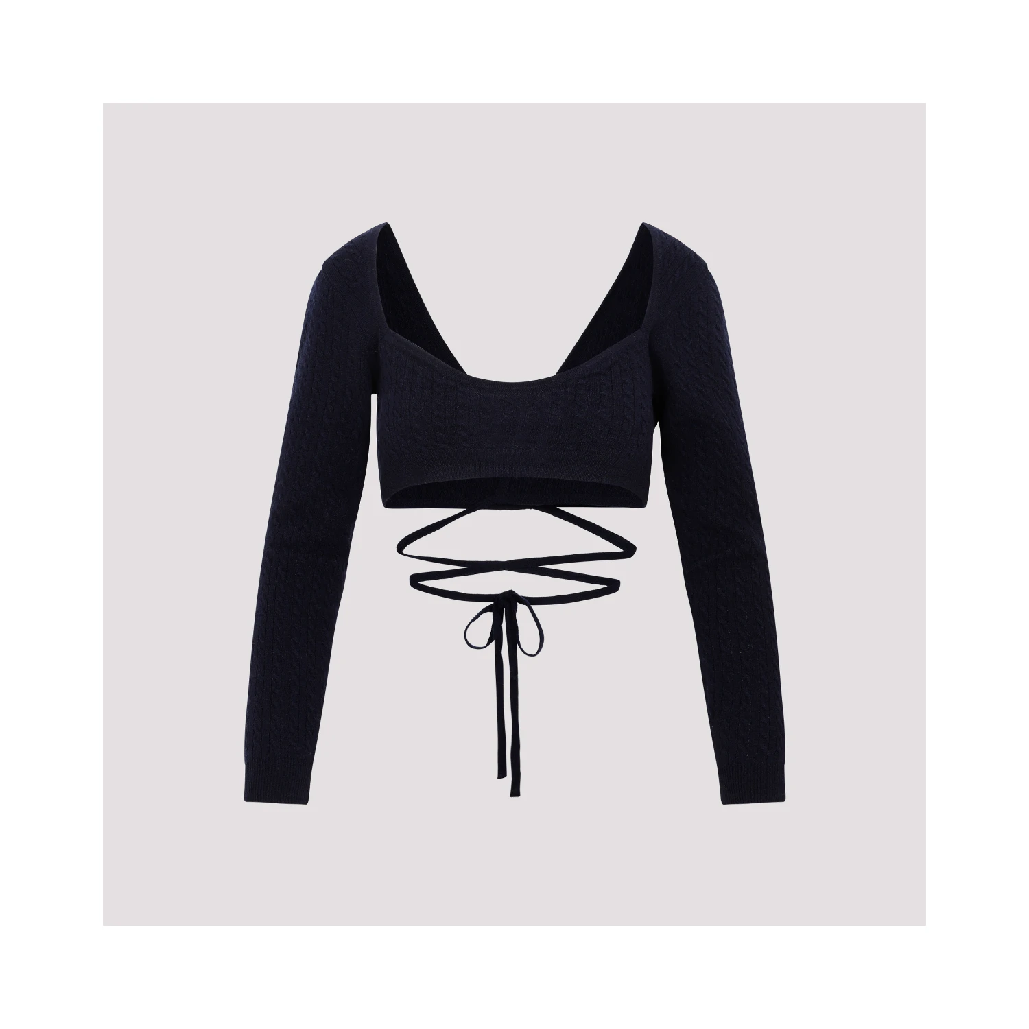 Patou Wrap Knitted Top