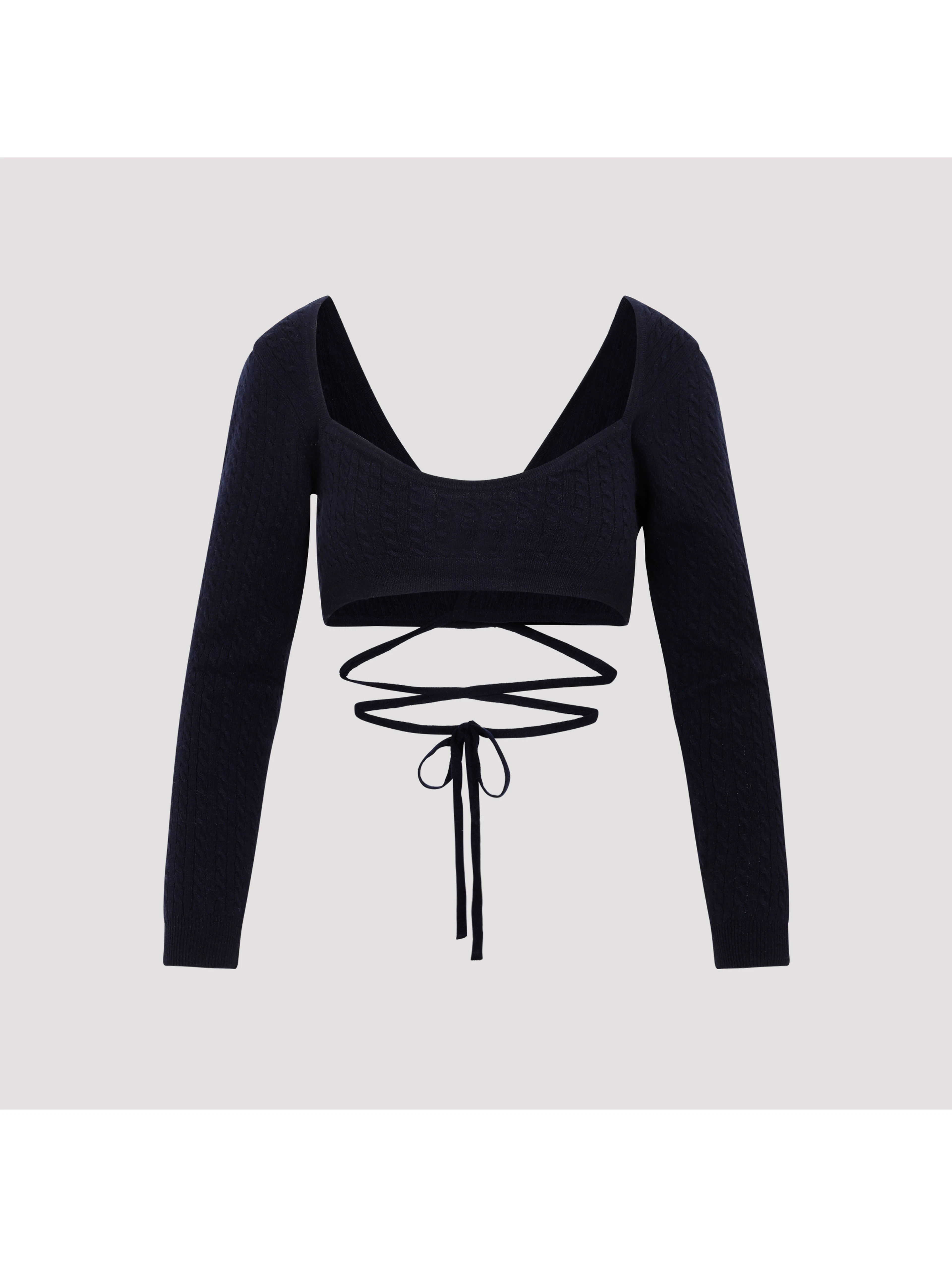 Patou Wrap Knitted Top