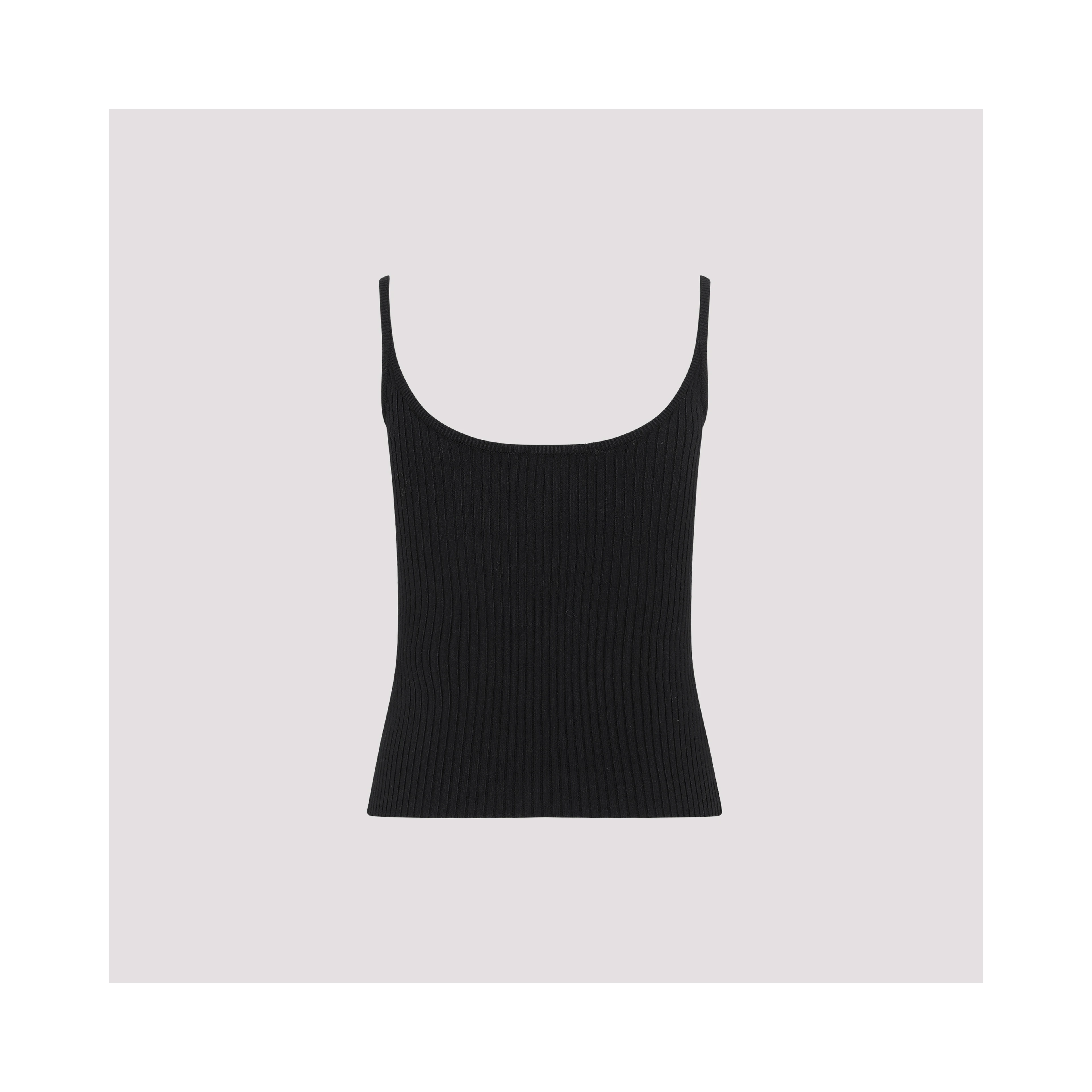 Courreges Rib Knit Tank Top