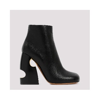 Off White Pop Bulky Nappa Ankle Boot