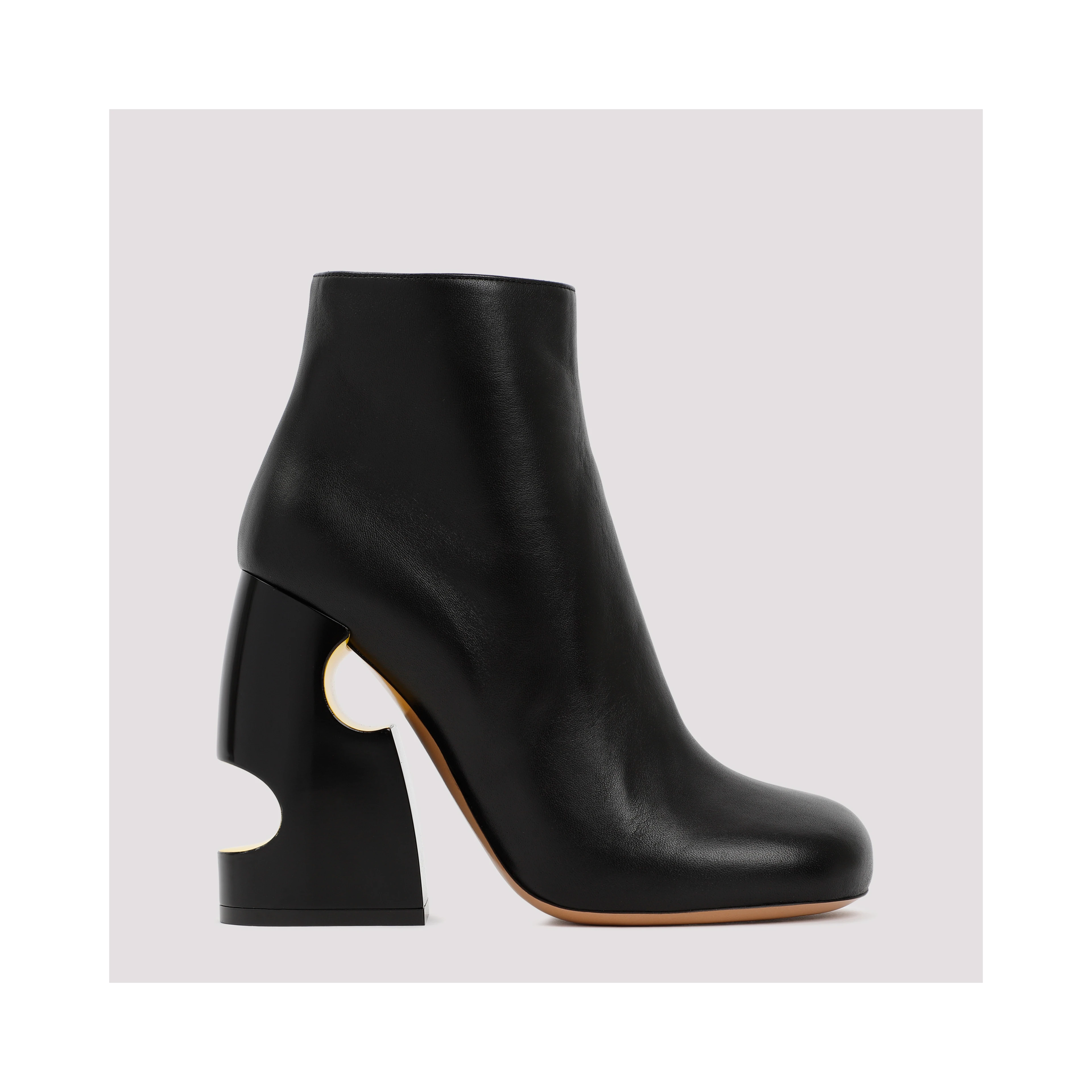 Off White Pop Bulky Nappa Ankle Boot