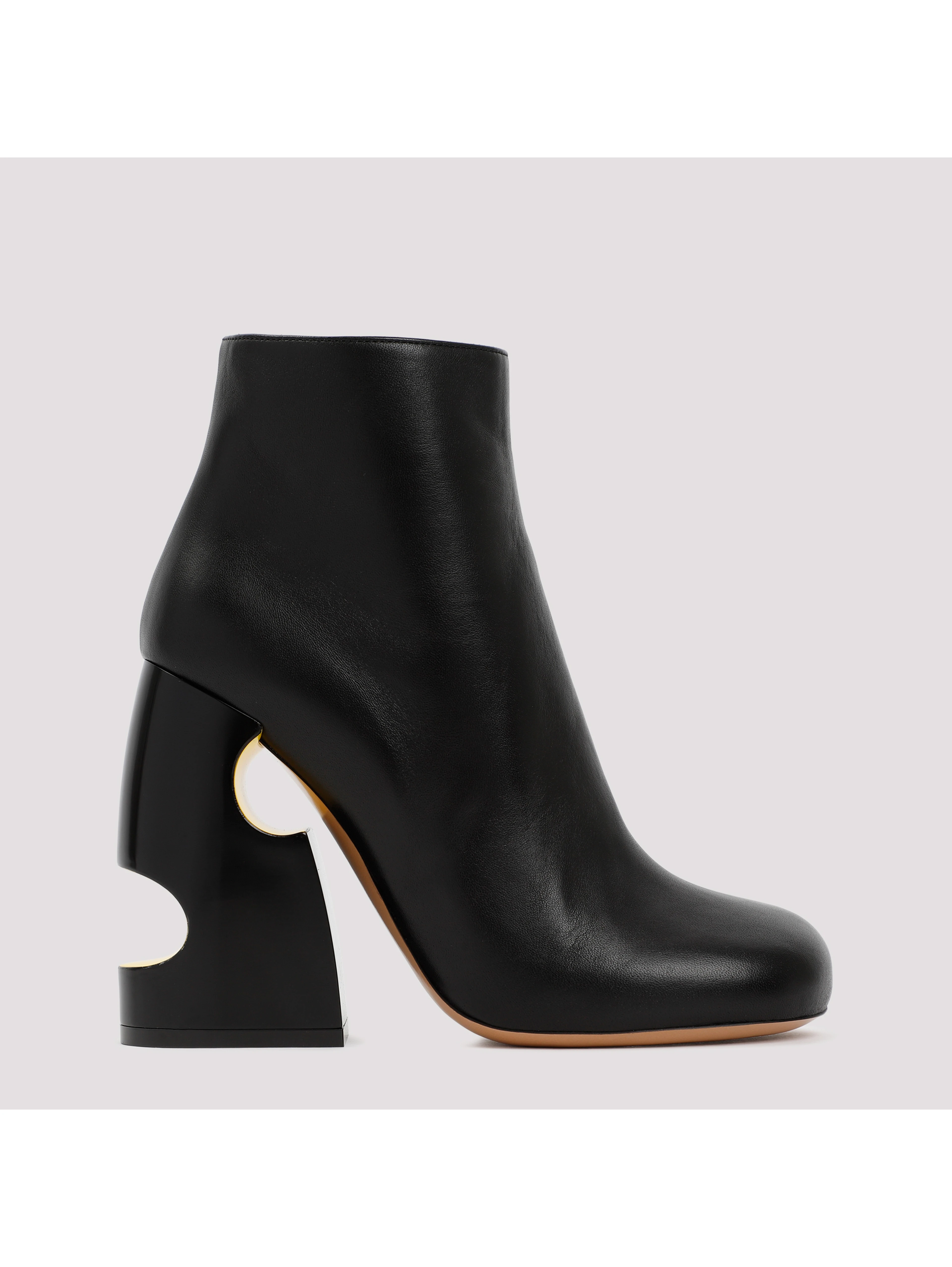 Off White Pop Bulky Nappa Ankle Boot