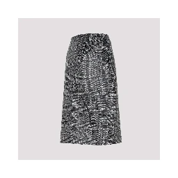 Bottega Veneta Printed Leather Midi Skirt