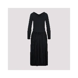 Lanvin LS Drape Midi Dress