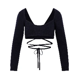 Patou Wrap Knitted Top