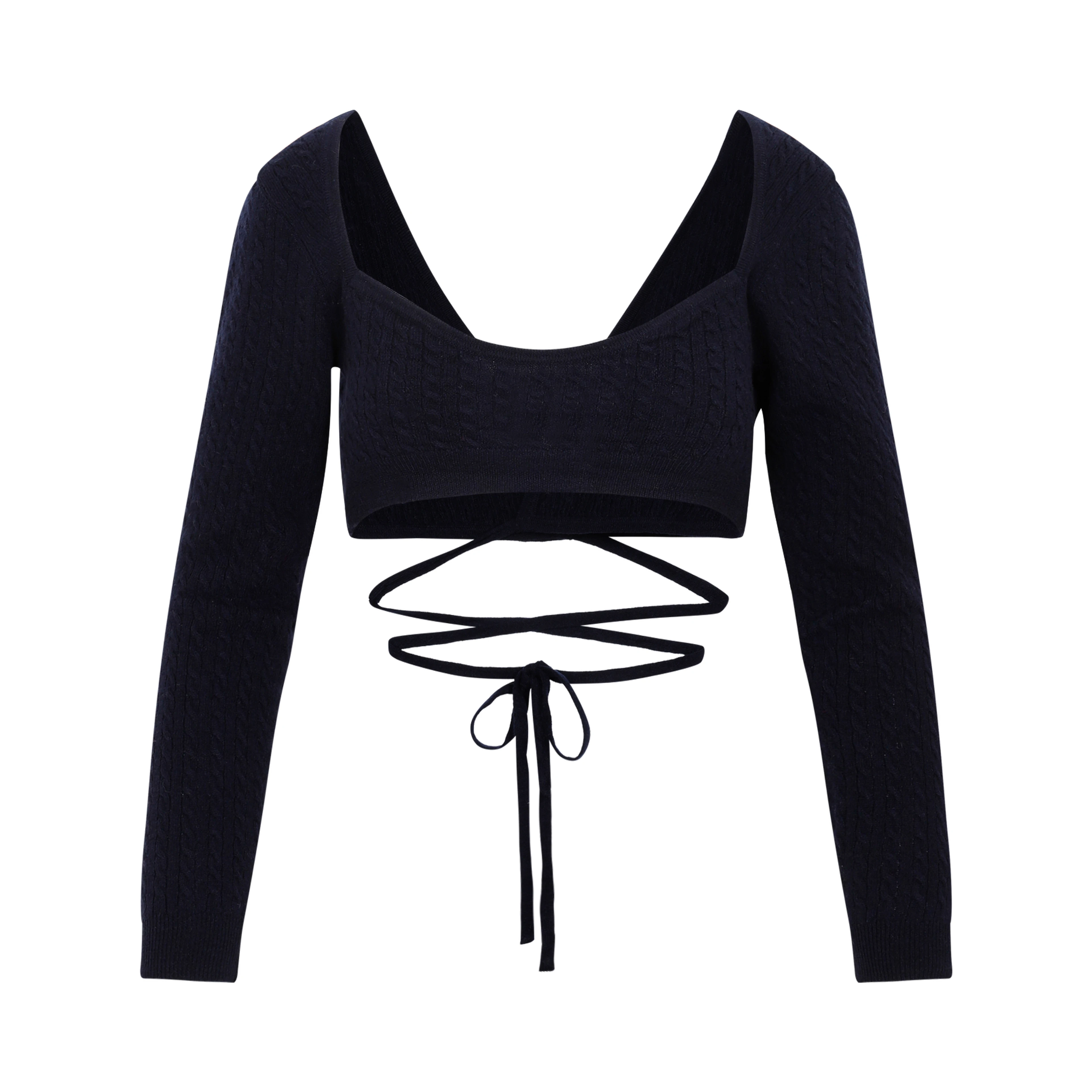 Patou Wrap Knitted Top