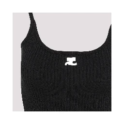 Courreges Rib Knit Tank Top