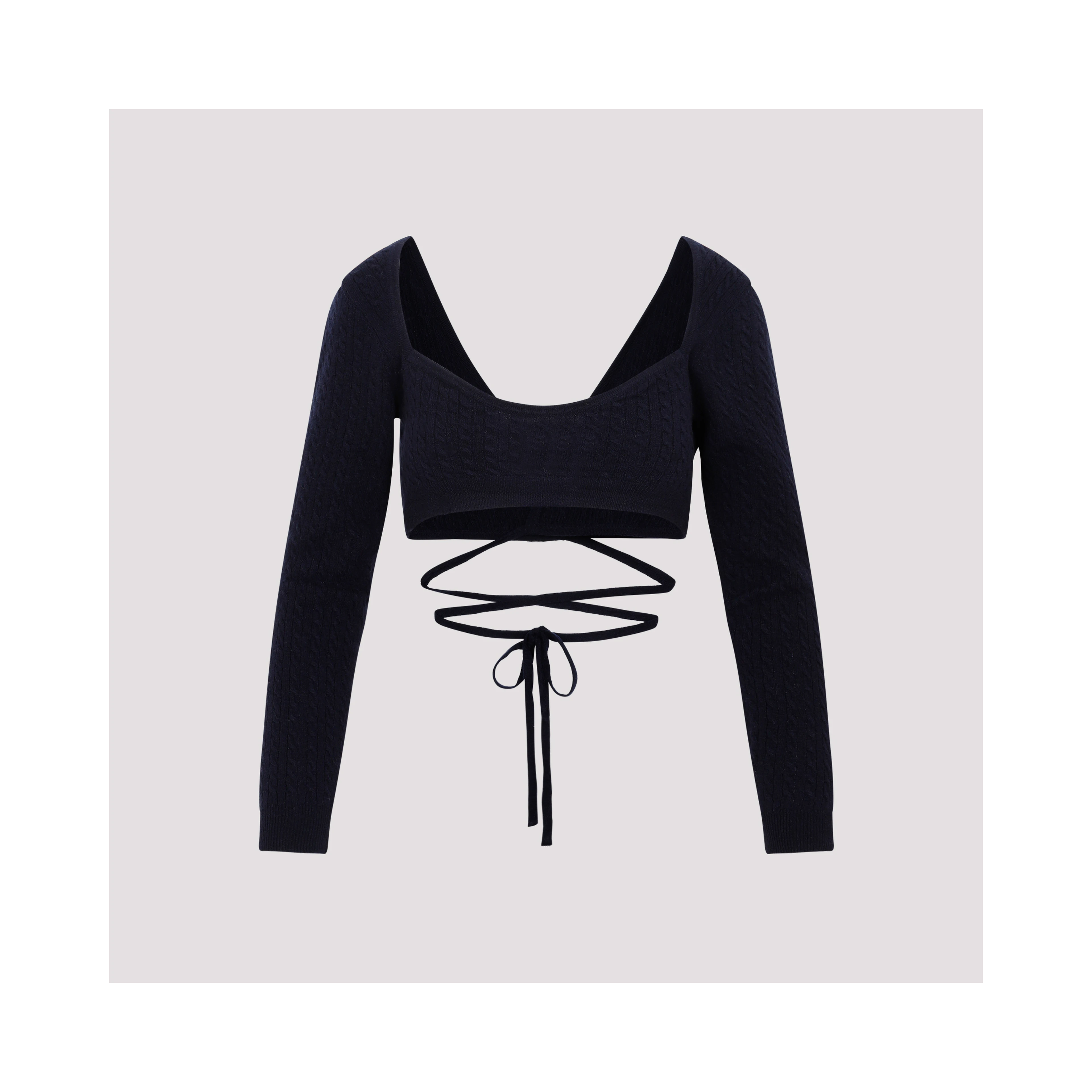 Patou Wrap Knitted Top