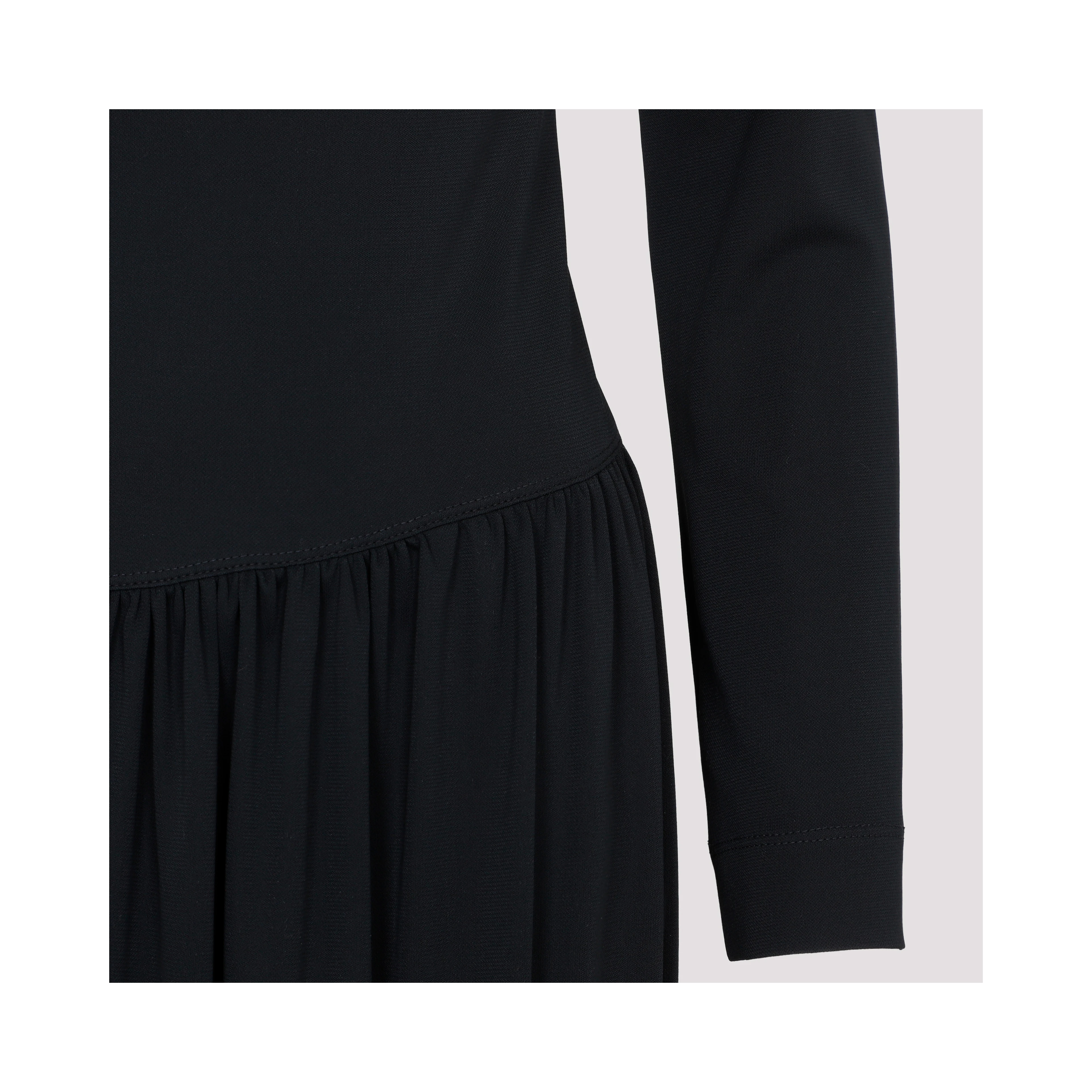 Lanvin LS Drape Midi Dress