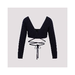 Patou Wrap Knitted Top