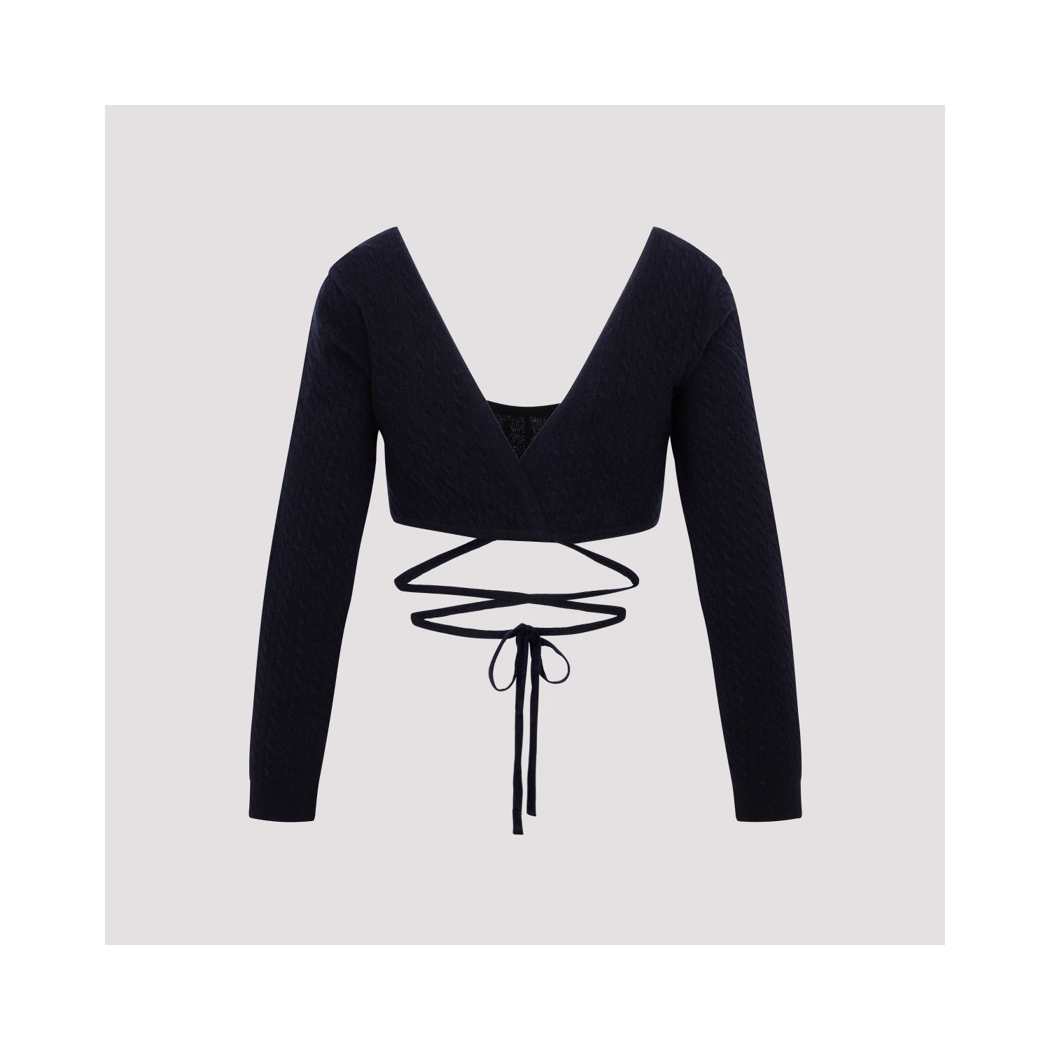 Patou Wrap Knitted Top