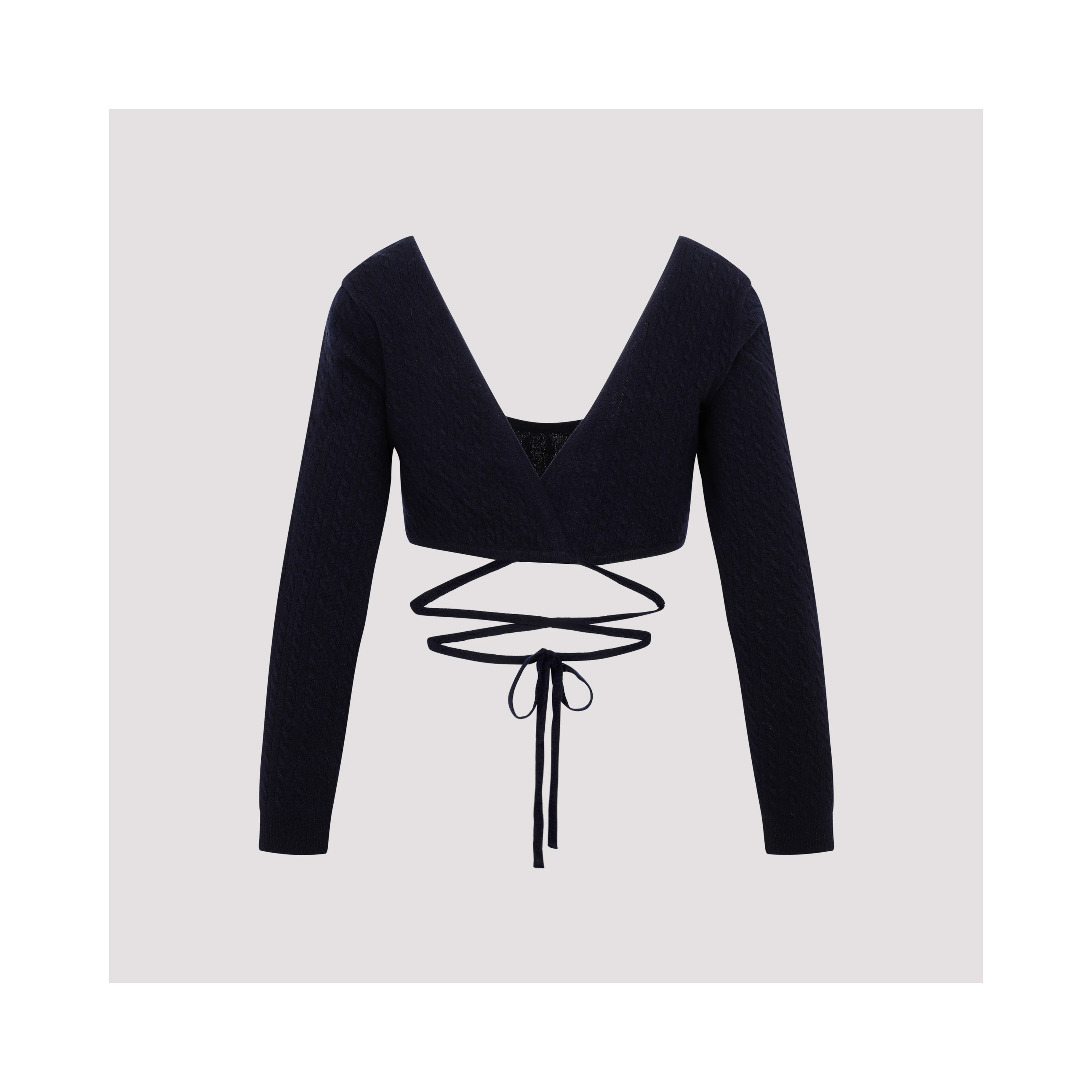 Patou Wrap Knitted Top