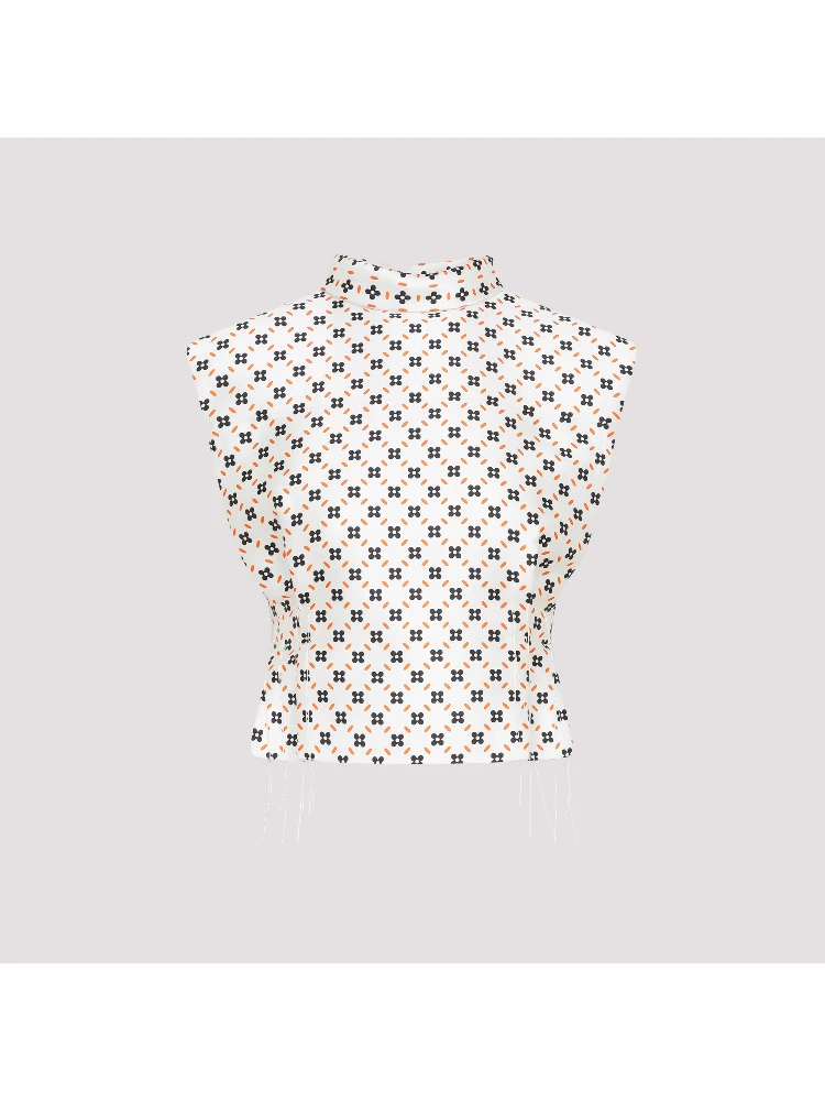 Lanvin Cropped Sleeveless Top