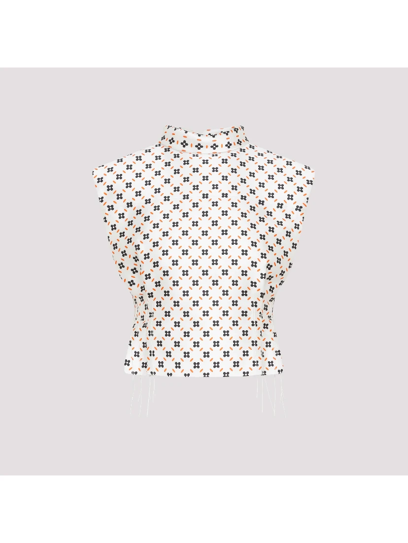 Lanvin Cropped Sleeveless Top