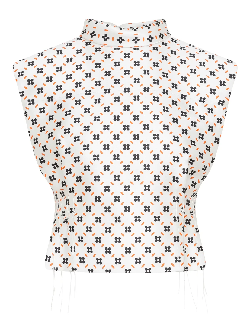 Lanvin Cropped Sleeveless Top
