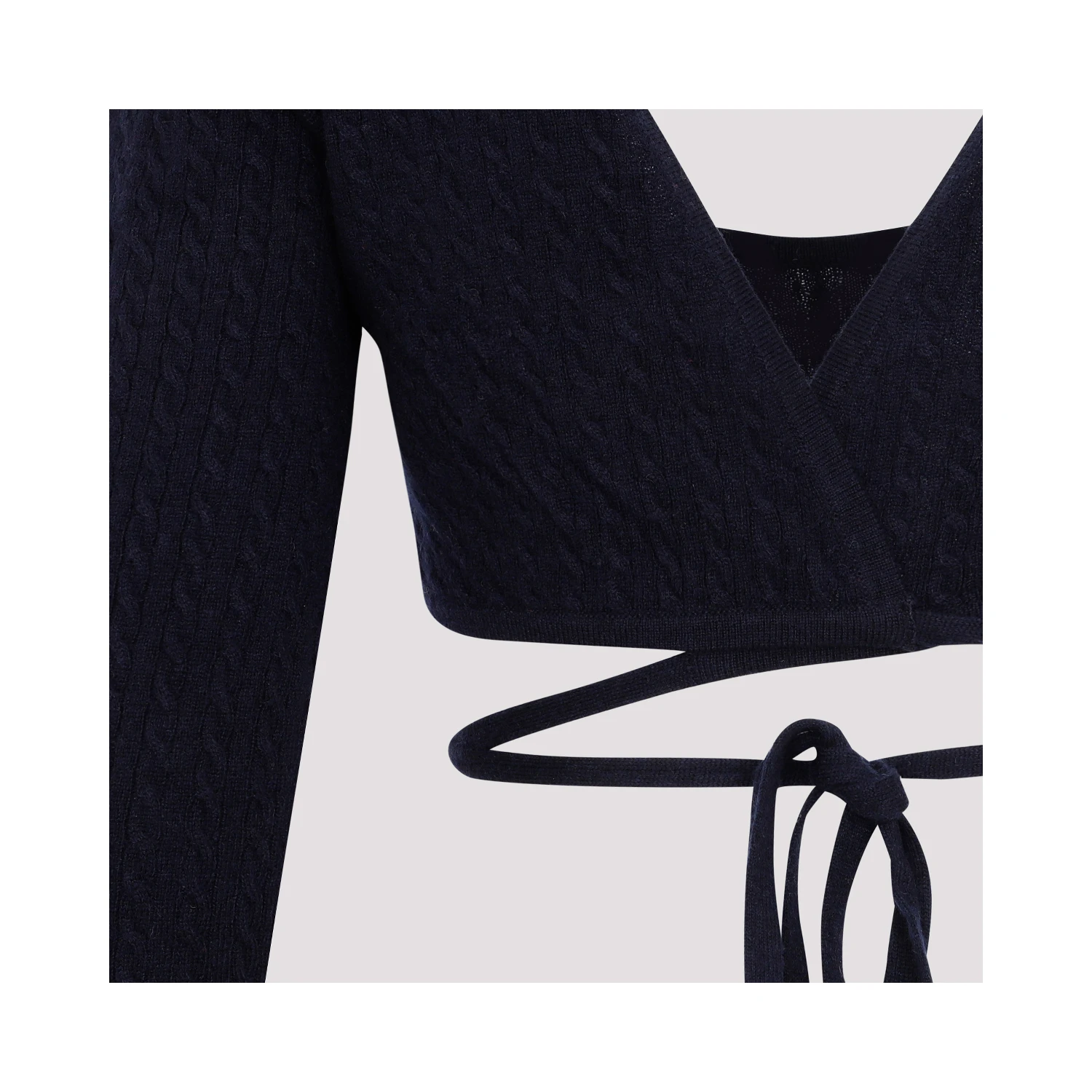 Patou Wrap Knitted Top