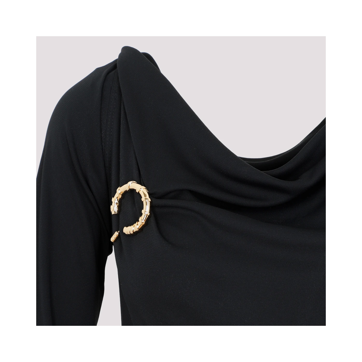 Lanvin LS Drape Midi Dress