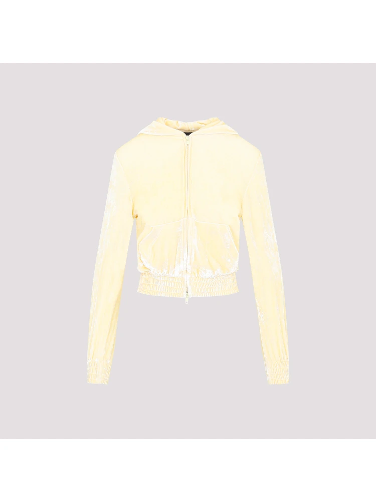 Balenciaga Fitted Zip-Up Hoodie