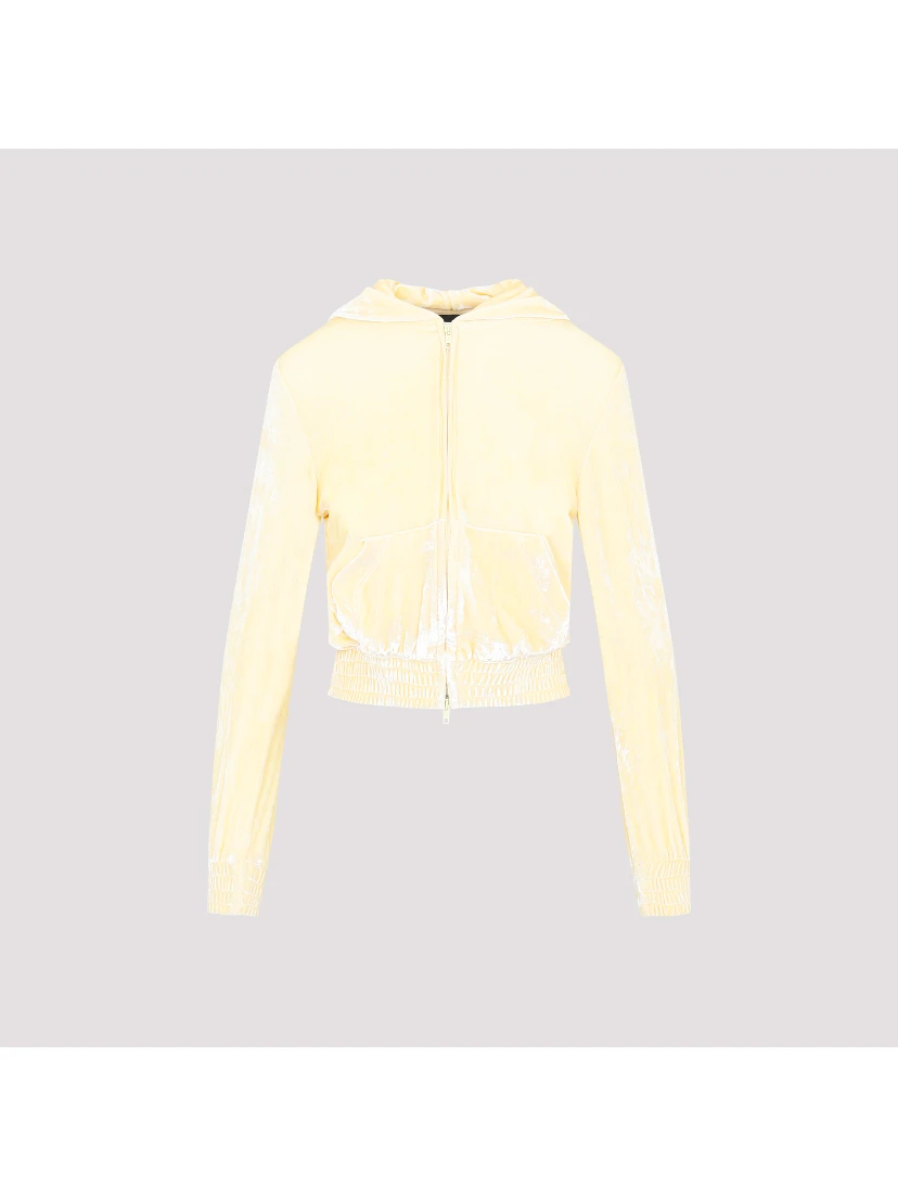 Balenciaga Fitted Zip-Up Hoodie