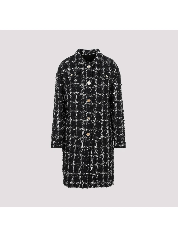 Giambattista Valli Checked bouclé Coat