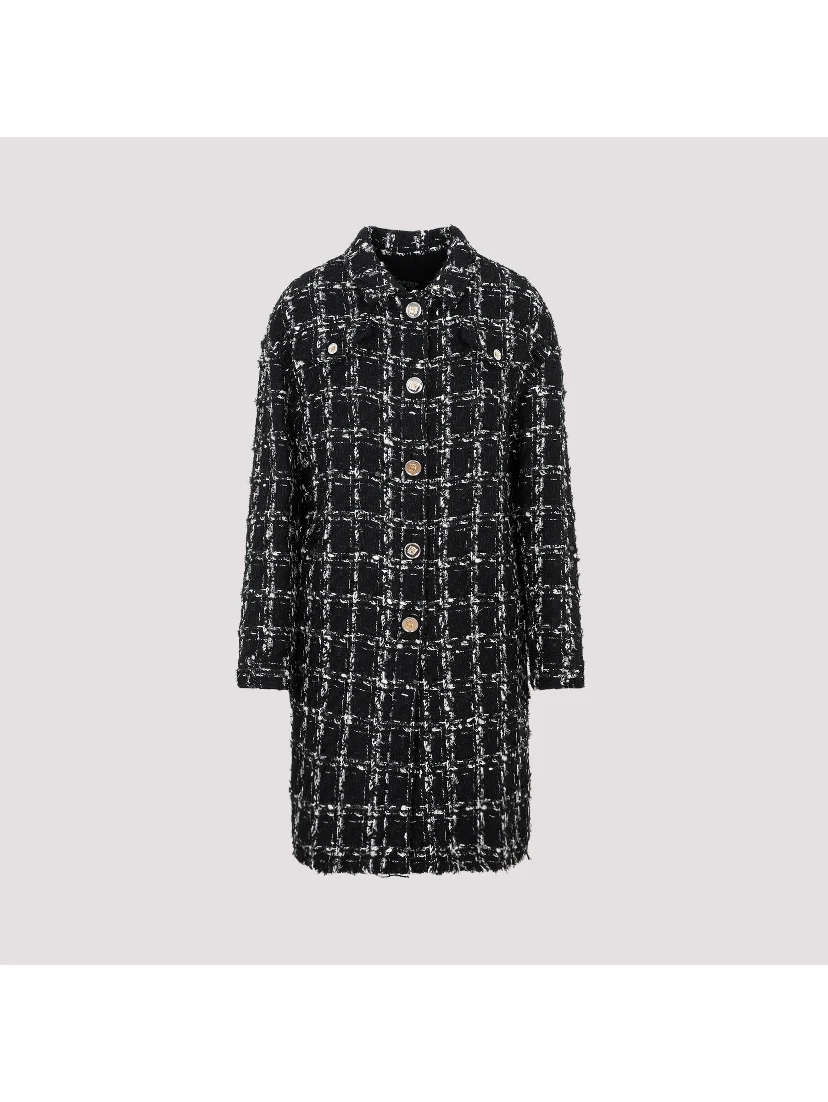 Giambattista Valli Checked bouclé Coat