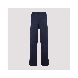 Off White Shibori Jacquard Slim Pant