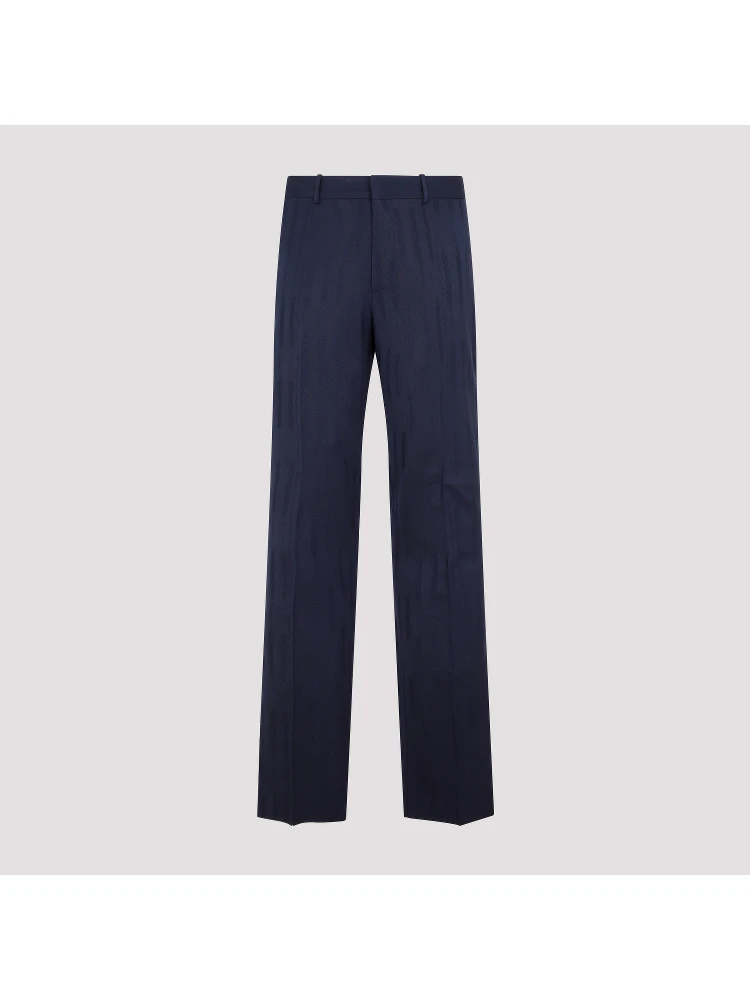 Off White Shibori Jacquard Slim Pant