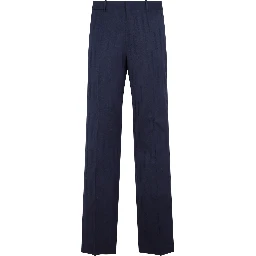 Off White Shibori Jacquard Slim Pant