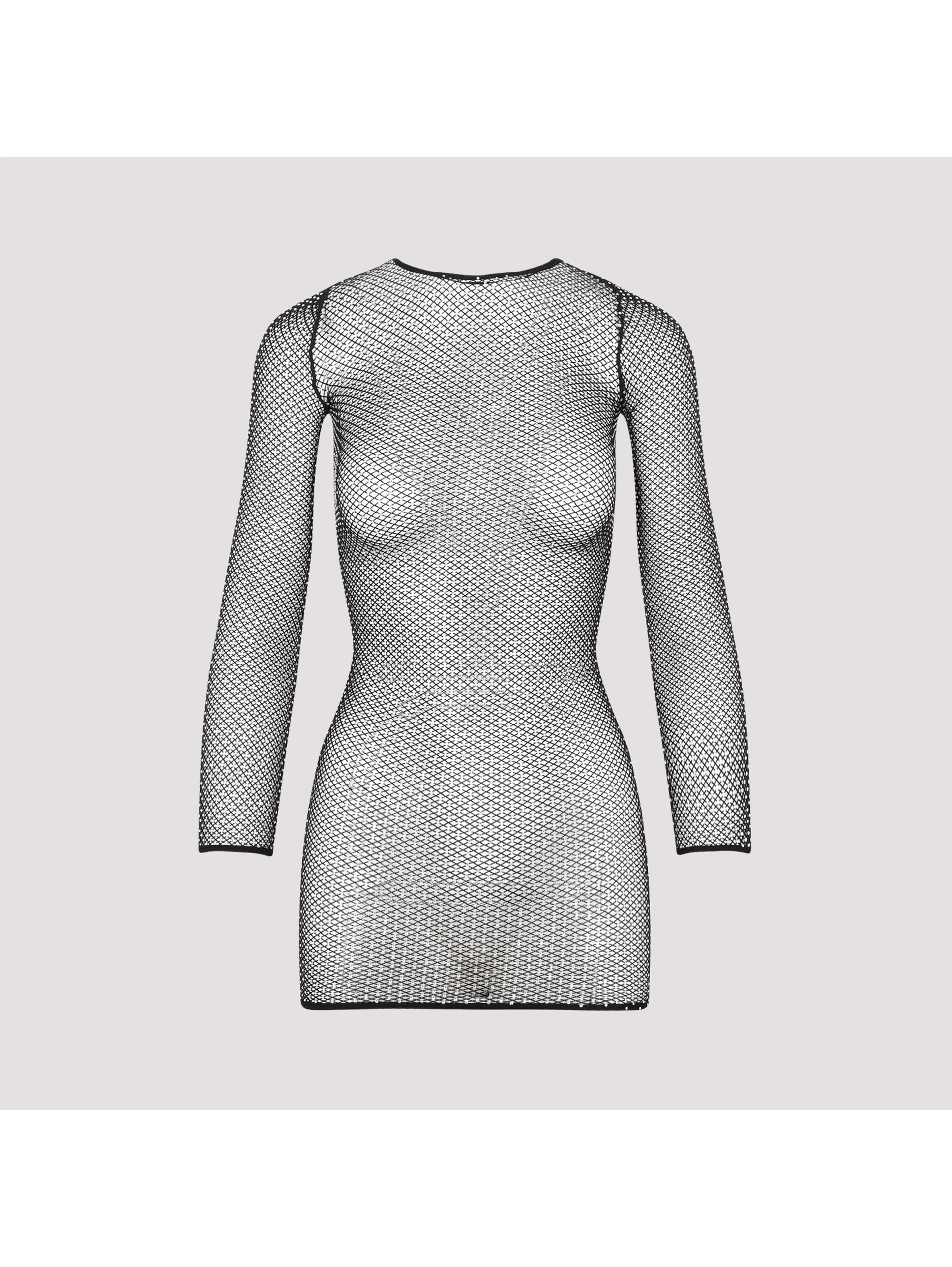 Balenciaga Crystal Mesh Mini Top