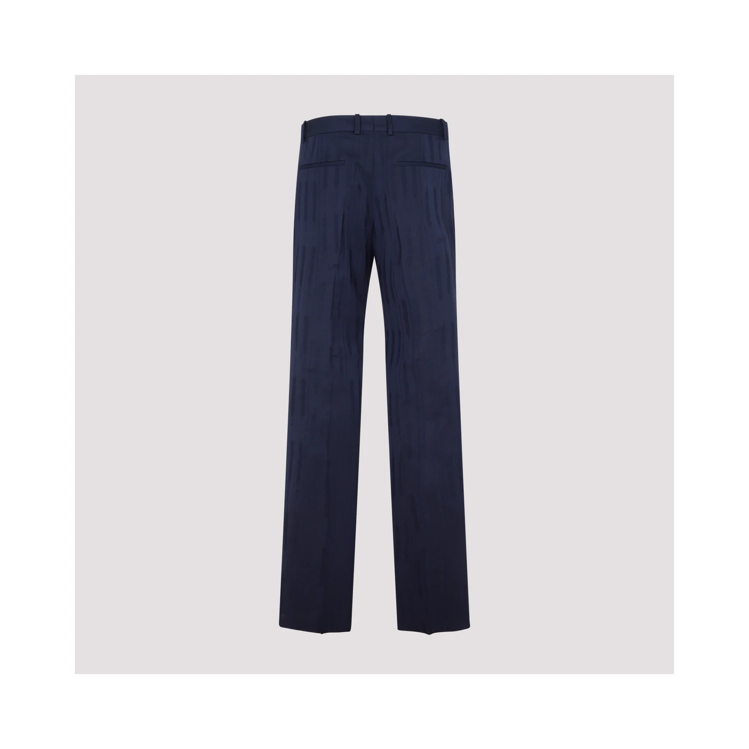 Off White Shibori Jacquard Slim Pant