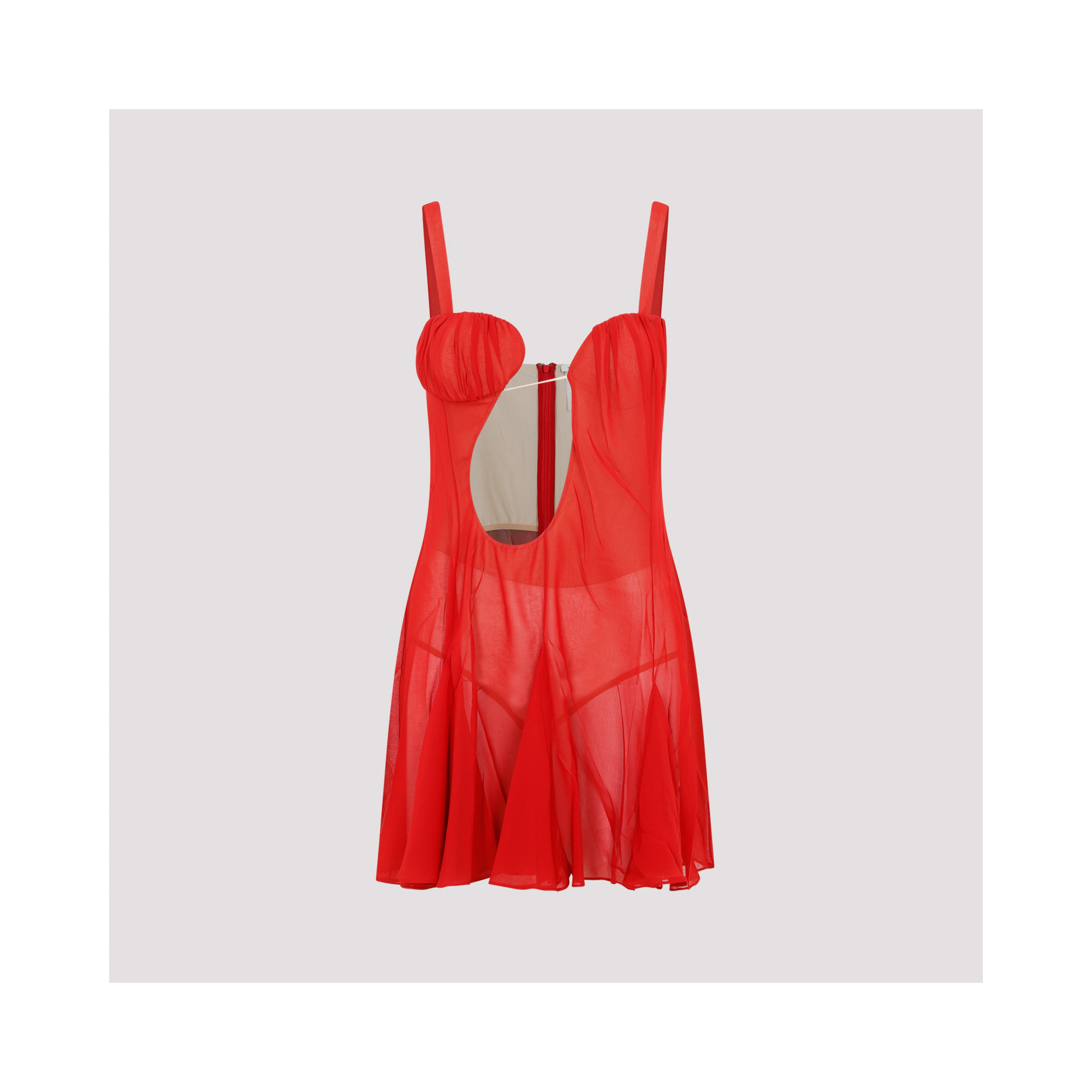 Nensi Dojaka Asymmetrical Panel Godet Mini Dress