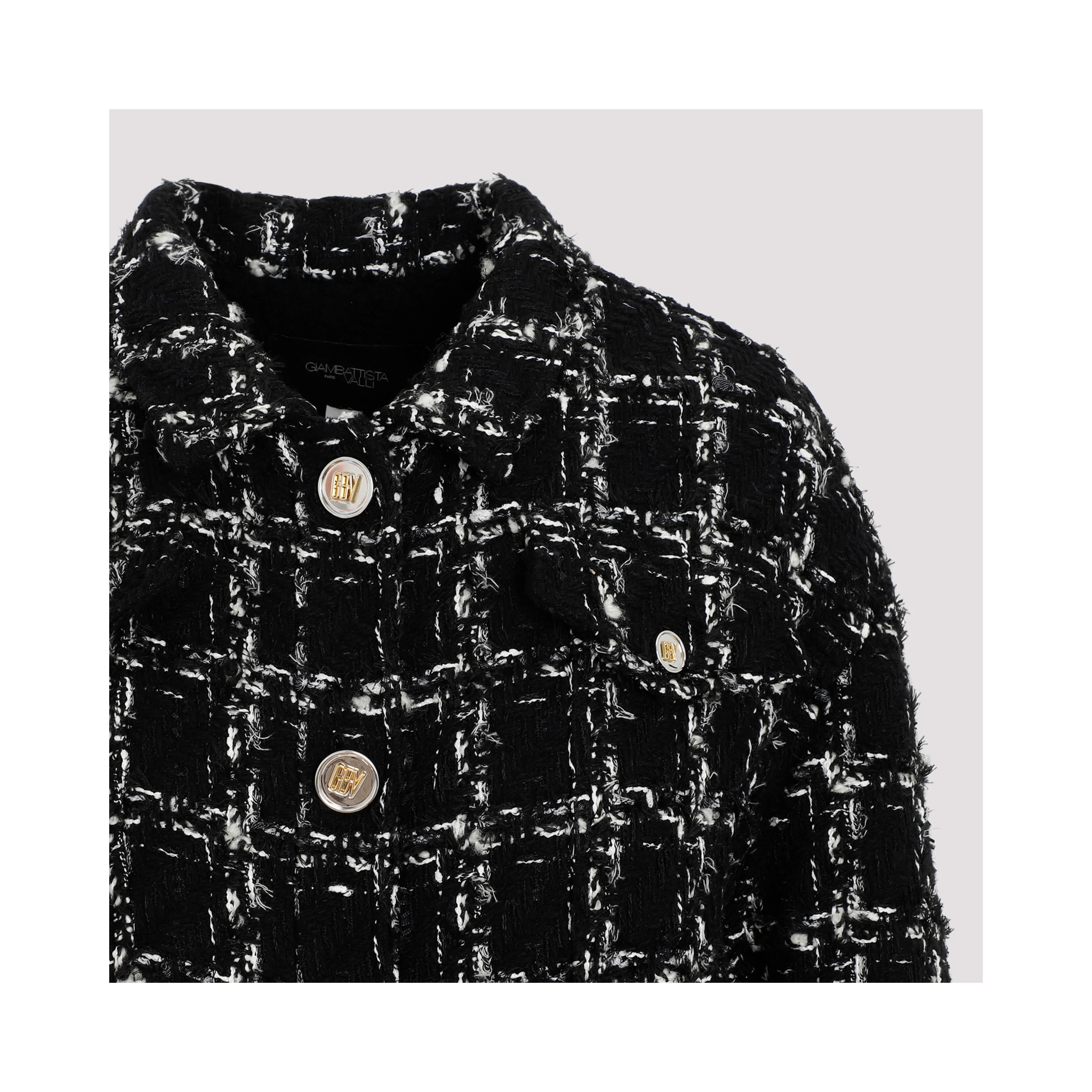 Giambattista Valli Checked bouclé Coat