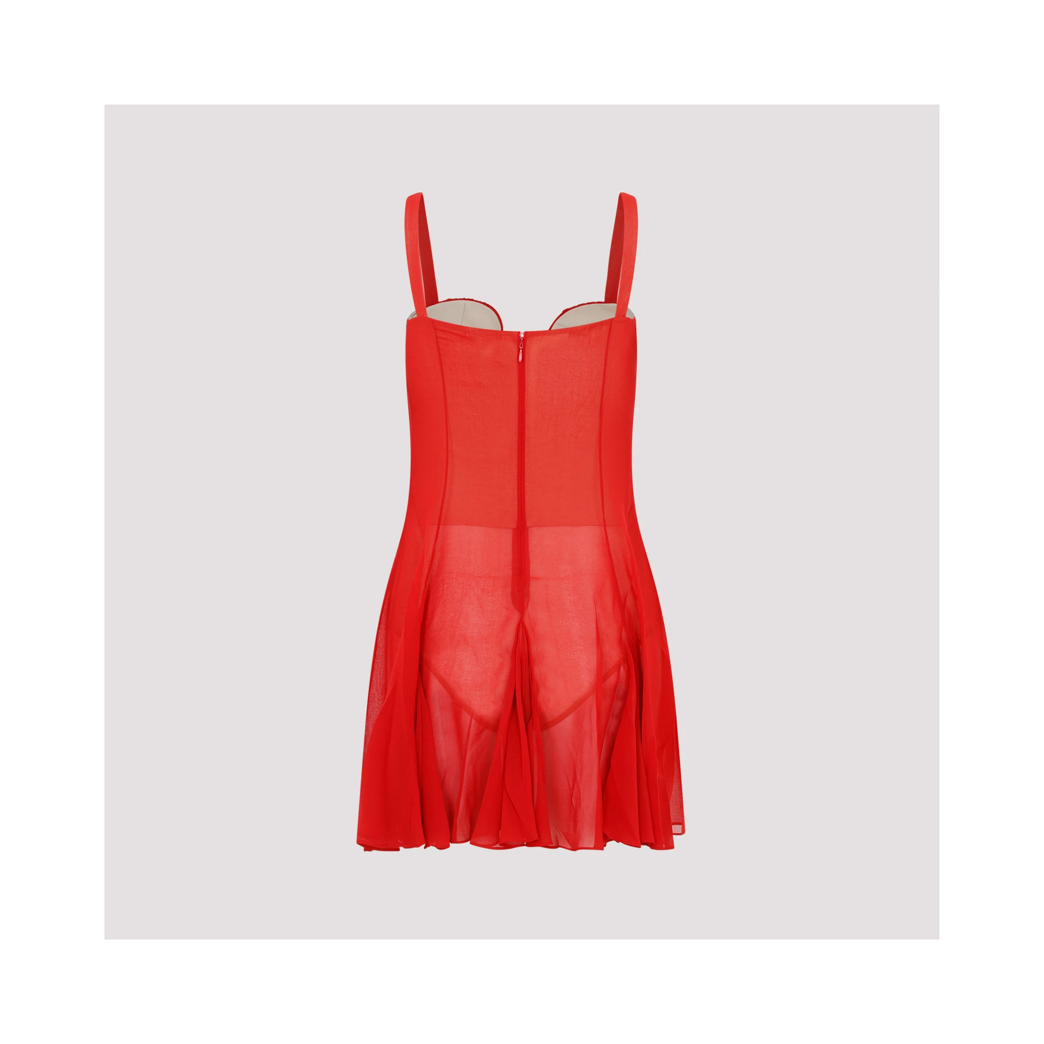 Nensi Dojaka Asymmetrical Panel Godet Mini Dress