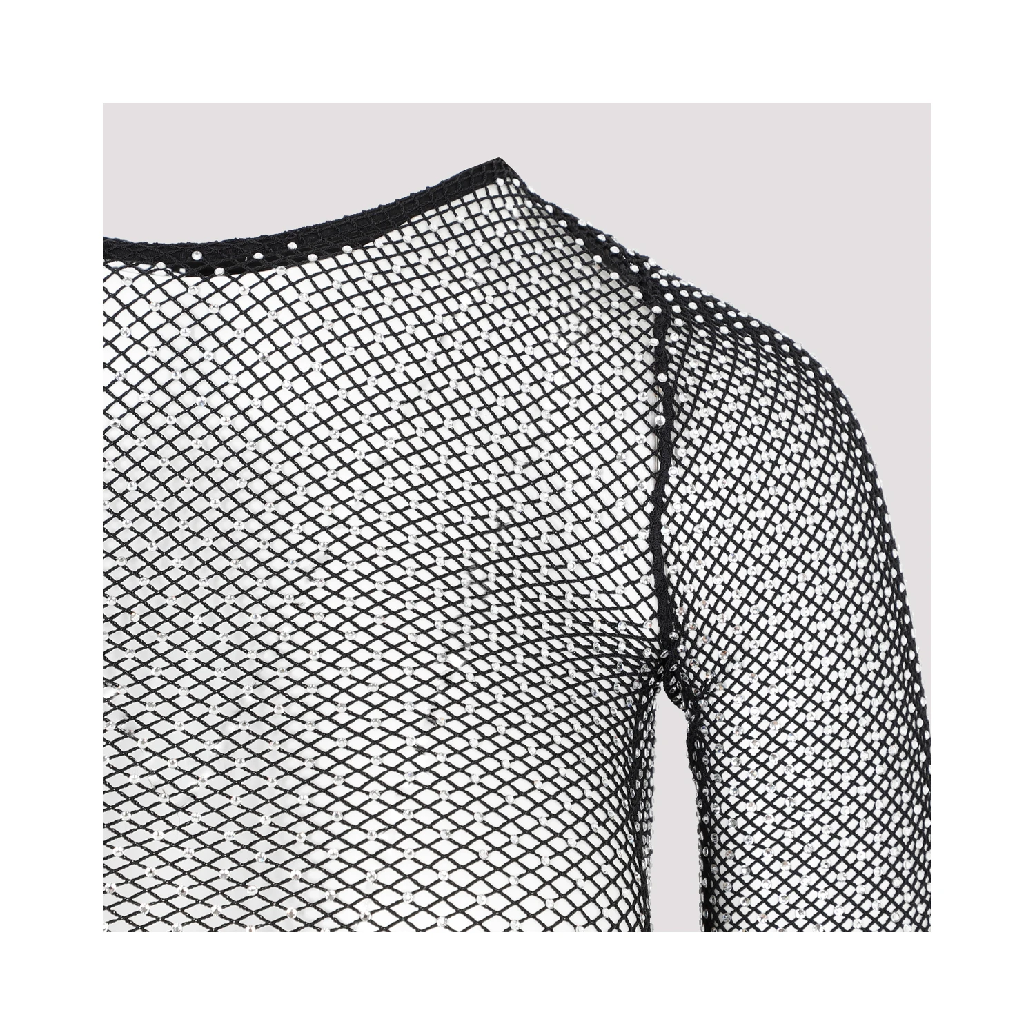 Balenciaga Crystal Mesh Mini Top