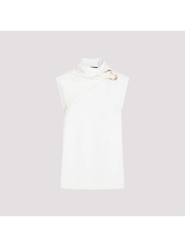 Jil Sander Draped Knitted Tank Top