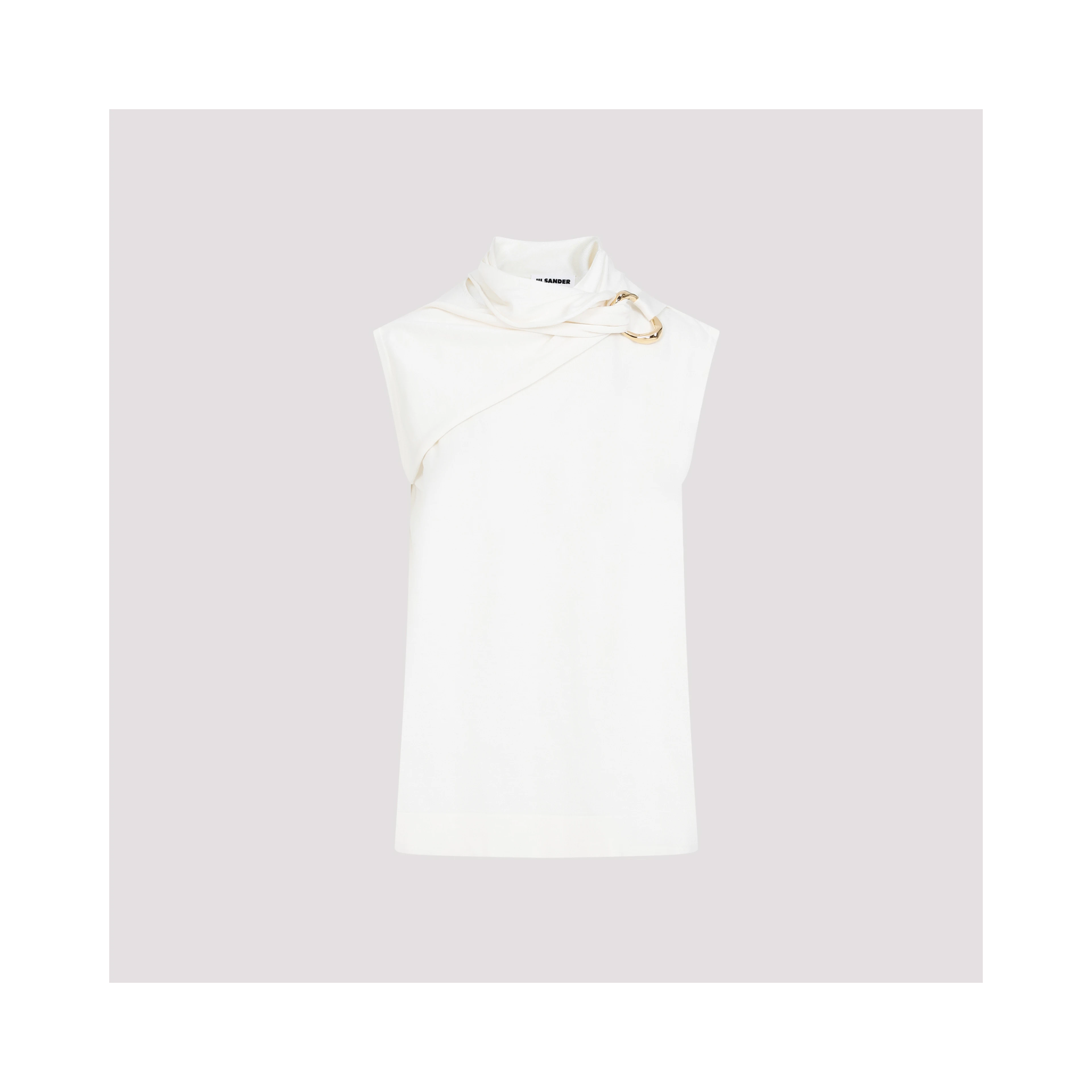 Jil Sander Draped Knitted Tank Top