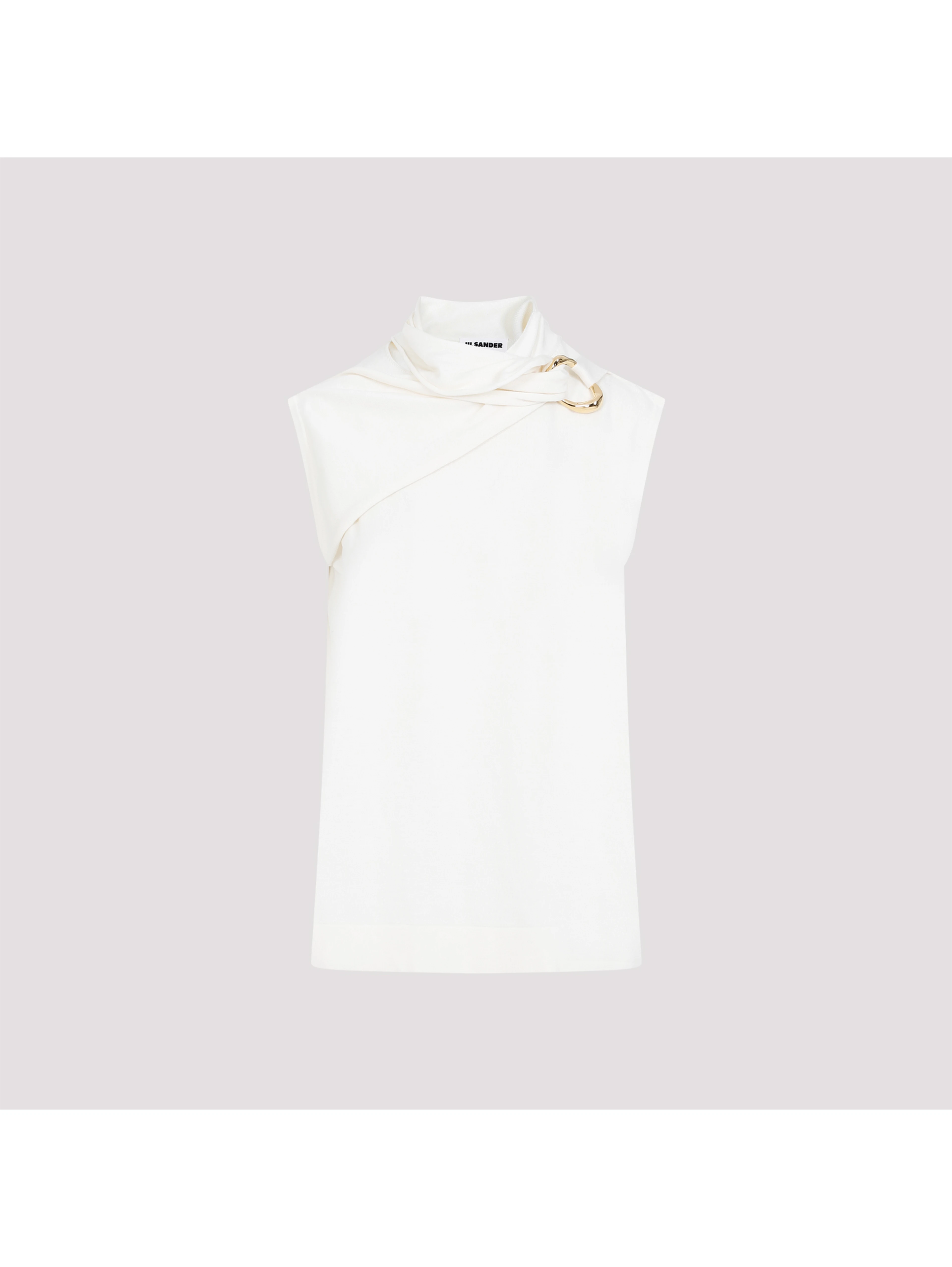 Jil Sander Draped Knitted Tank Top