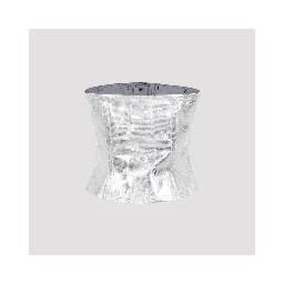 Ganni Foil Corsage Denim Top