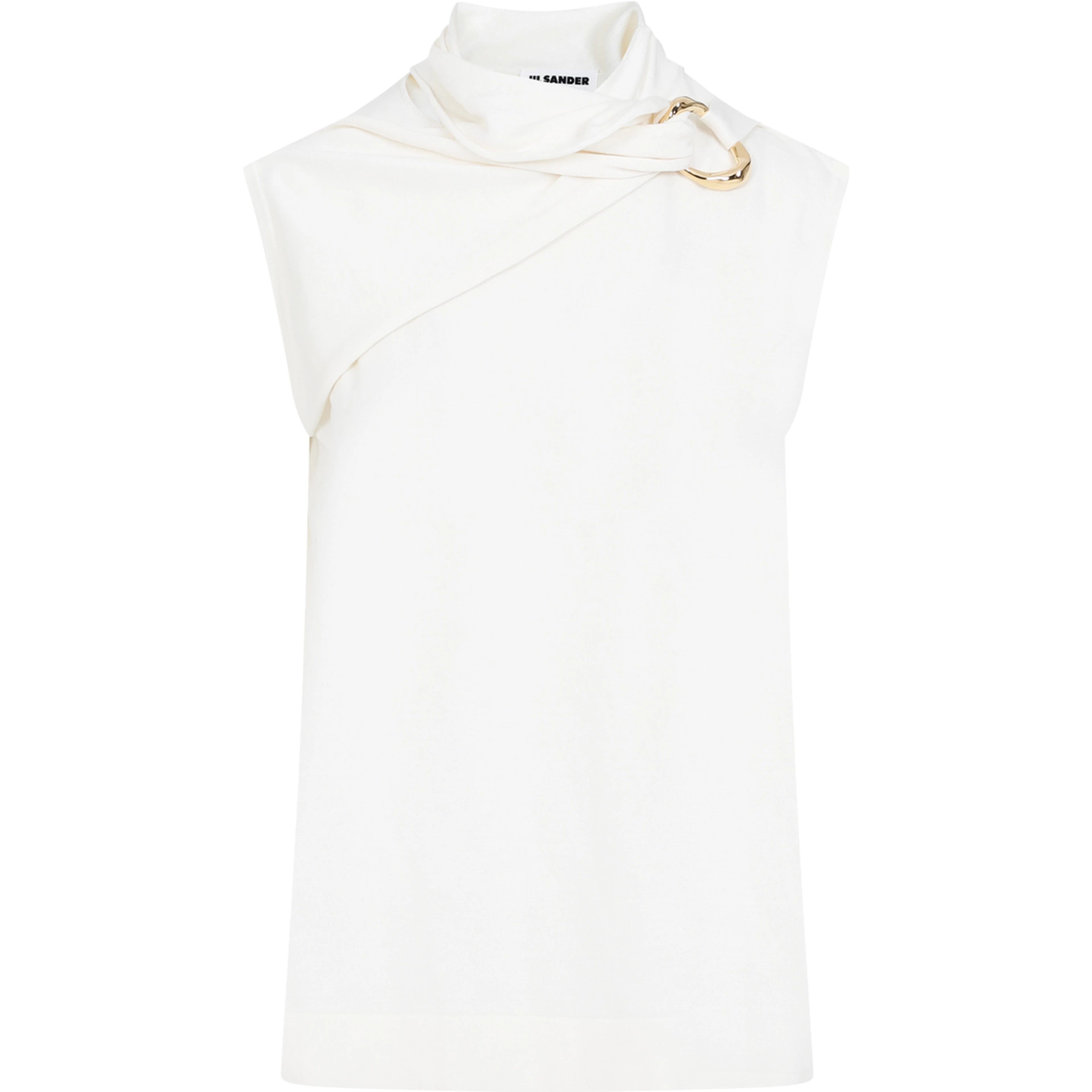 Jil Sander Draped Knitted Tank Top