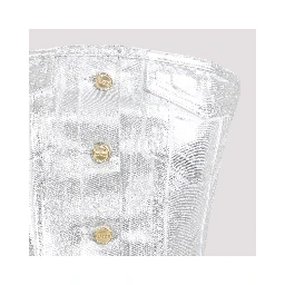 Ganni Foil Corsage Denim Top