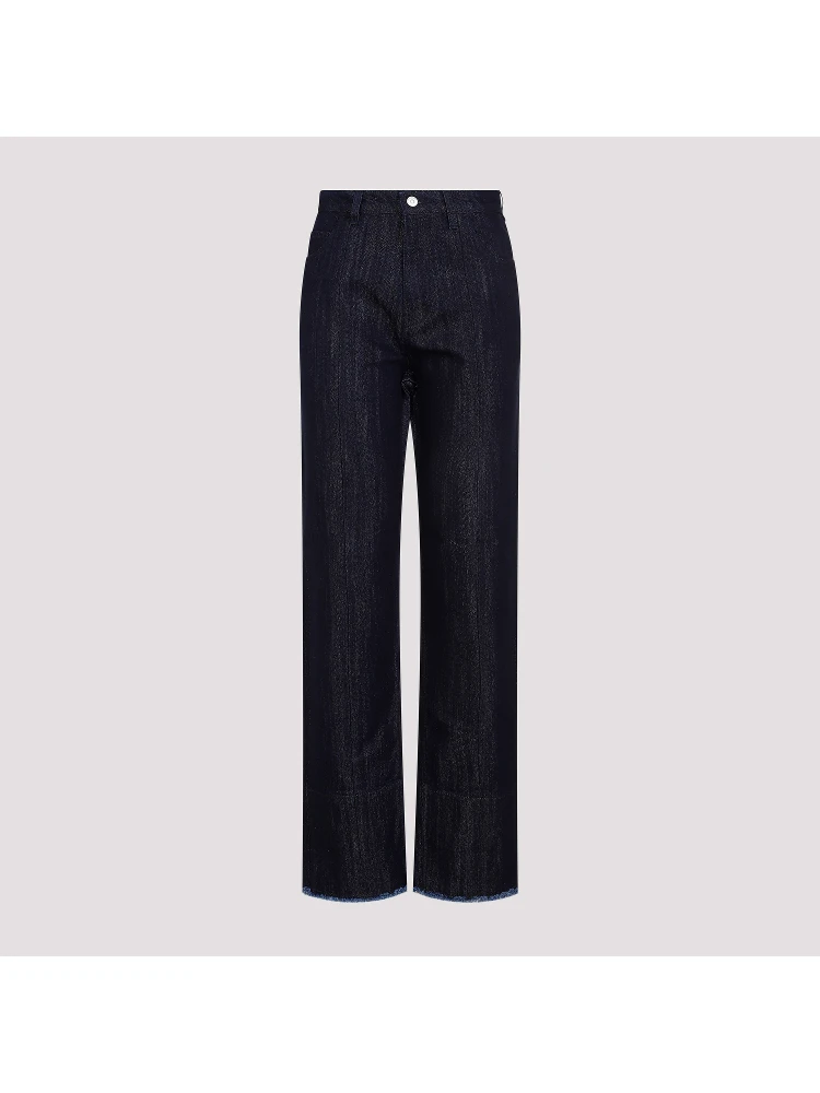 Victoria Beckham Cropped High Waist Tapered Jeans