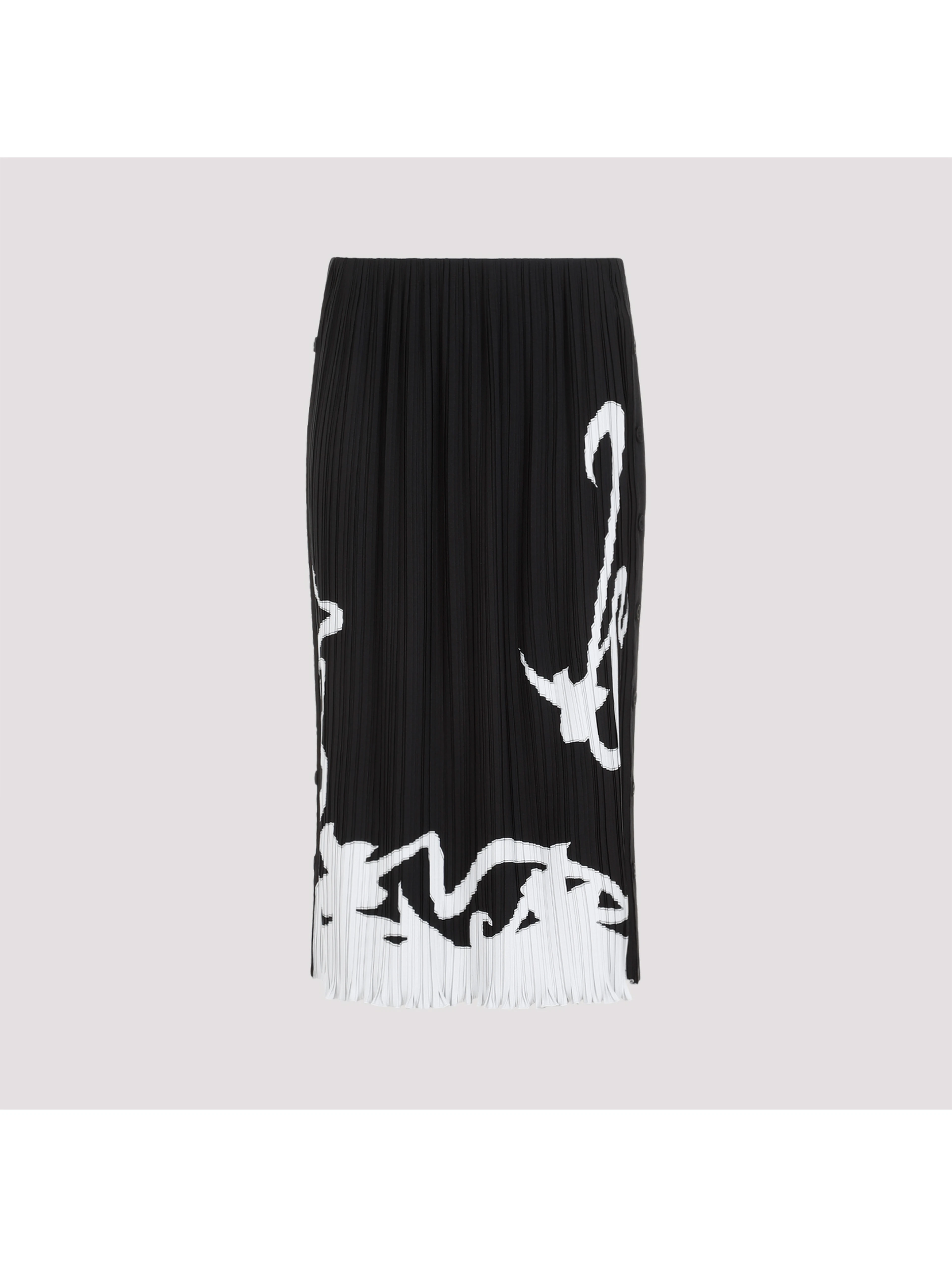 Lanvin Pleated Long Skirt