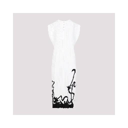 Lanvin Sleeveless Pleated Midi Dress