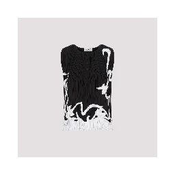 Lanvin Sleeveless Pleated Top