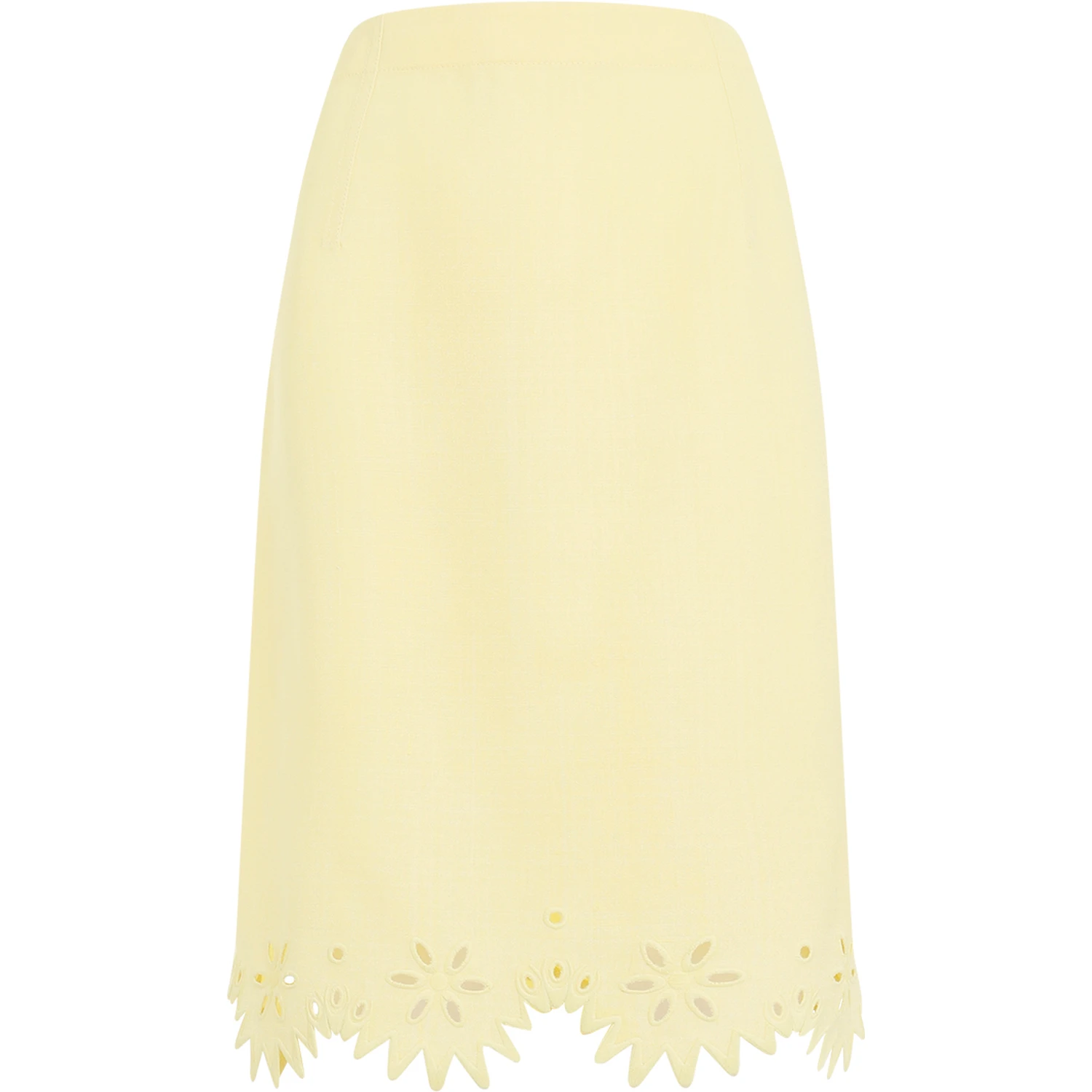 Bottega Veneta Grainy English Embroidery Midi Skirt
