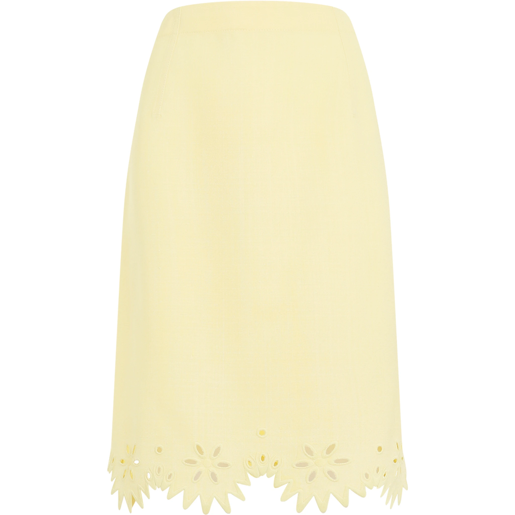 Bottega Veneta Grainy English Embroidery Midi Skirt